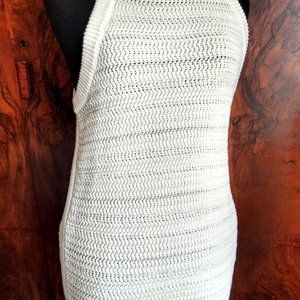 NWT Gap white knit cotton tank size S